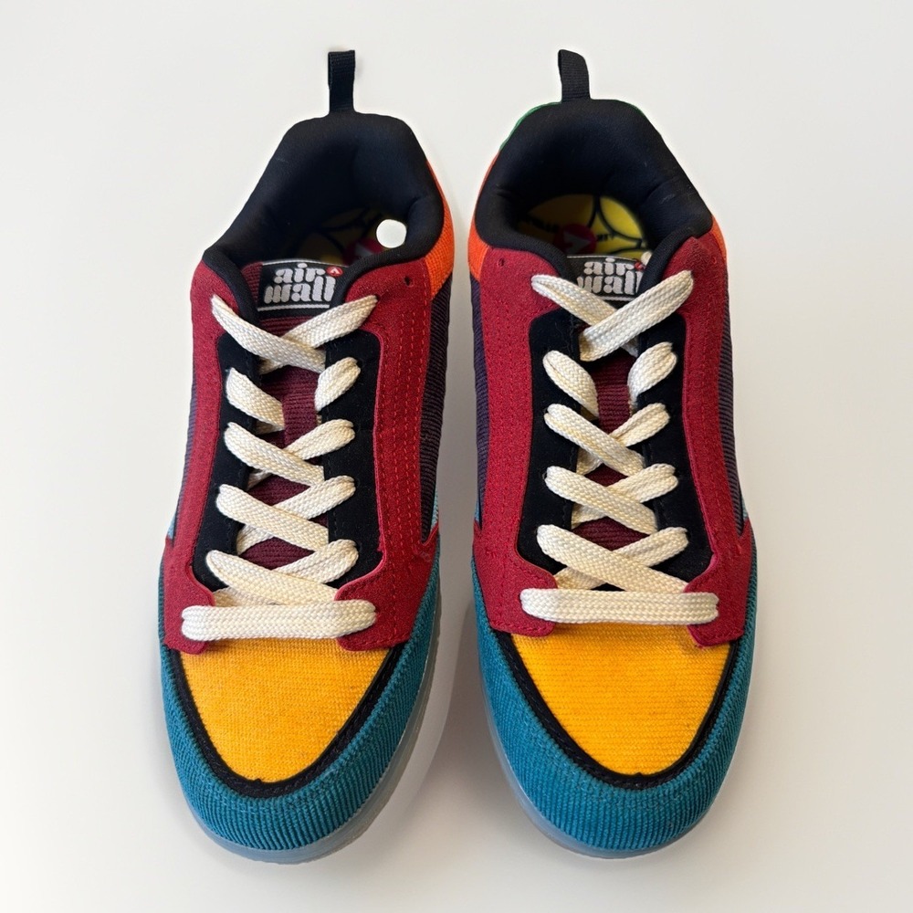 Airwalk Boys Lace-Up Pedro Color Block Multicolor Sneakers Skate Shoes Punky